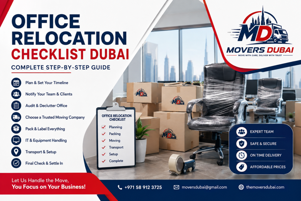 Office Relocation Checklist Dubai: Complete Step-by-Step Guide