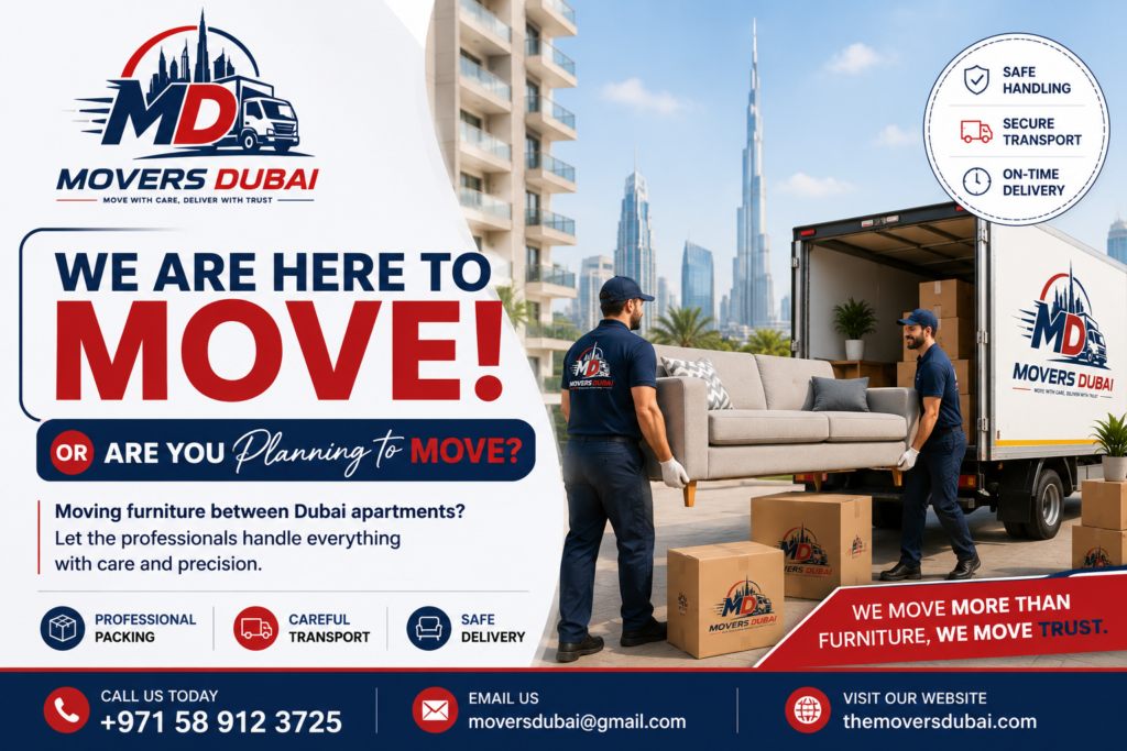 Furniture Movers Dubai Apartments Safe, Fast, Low-Price Relocation